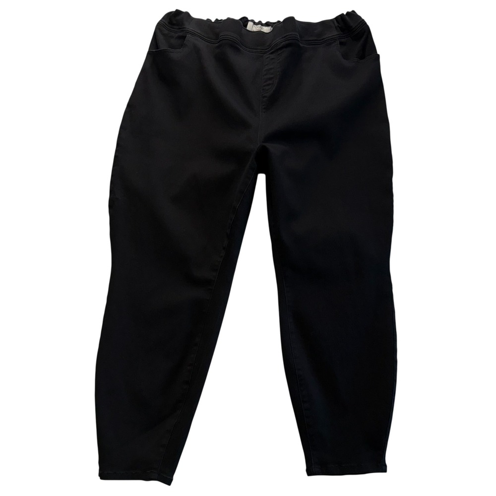 Torrid Denim Black Pull On‎ Jeggings Womens 6S High Rise Elastic Waist #136